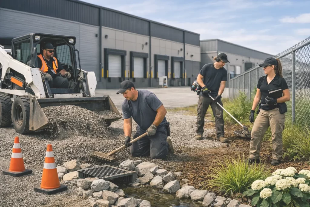 Commercial landscape services